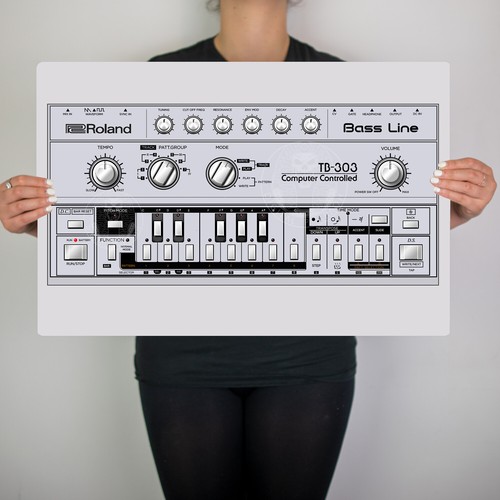 Tb303 drum machine retro synth - tb303,