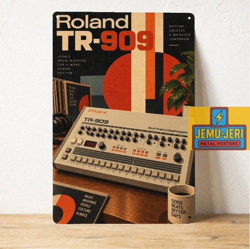 Insegna poster roland 909 - poster,