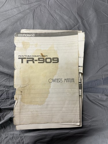 Roland 909 manuale uso - roland, d'uso